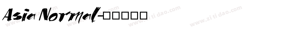 Asia Normal字体转换
